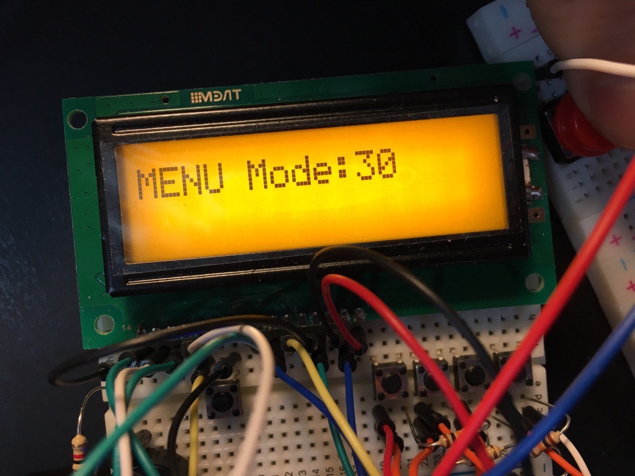 Прототип хлопушки на Arduino. Arduino Slate Capperboard. Меню режима работы
